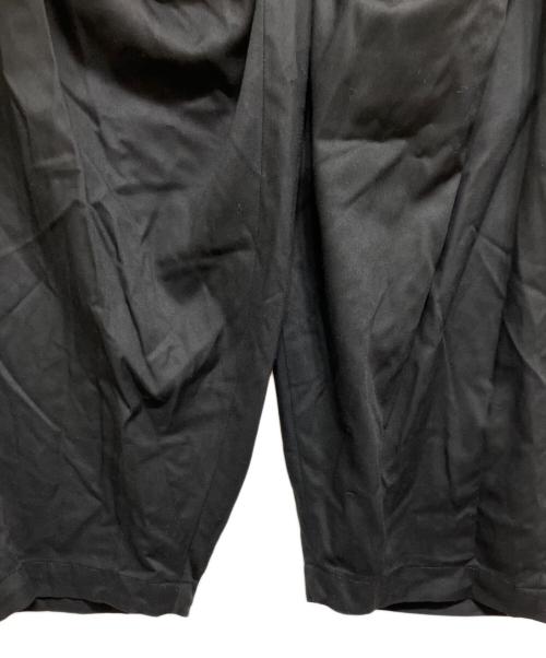 GROUND Y（グラウンドワイ）GROUND Y (グラウンドワイ) TR TWILL WIDE LEG PANTS ブラック サイズ:3の古着・服飾アイテム