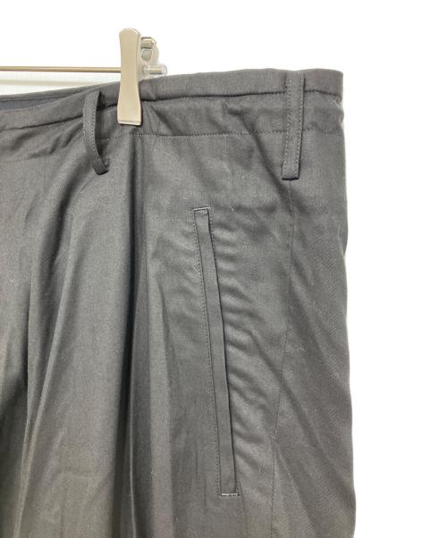 GROUND Y（グラウンドワイ）GROUND Y (グラウンドワイ) TR TWILL WIDE LEG PANTS ブラック サイズ:3の古着・服飾アイテム