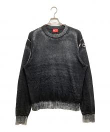 DIESEL（ディーゼル）の古着「コットンクルーネックニット」｜ブラック