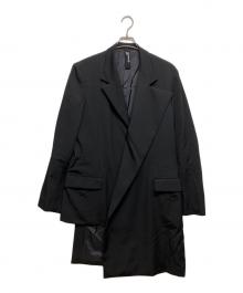 GROUND Y（グラウンドワイ）の古着「WOOL GABARDINE ASYMMETRICAL JACKET」｜ブラック