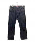 COMME des GARCONS JUNYA WATANABE MAN×LEVI'Sコム デ ギャルソン ジュンヤ ワタナベ マン×リーバイス）の古着「綿セルヴィッチ ビッグポケットデニムパンツ」｜インディゴ