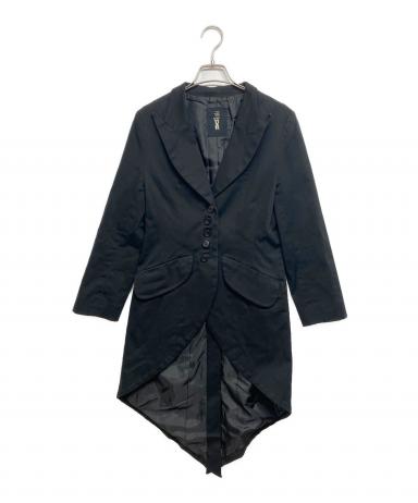 ​【希少】BLACK PEACE NOW 燕尾テールカットウールコートBPN黒M 中古・古着通販】BLACK PEACE NOW (ブラックピースナウ) 燕尾コート