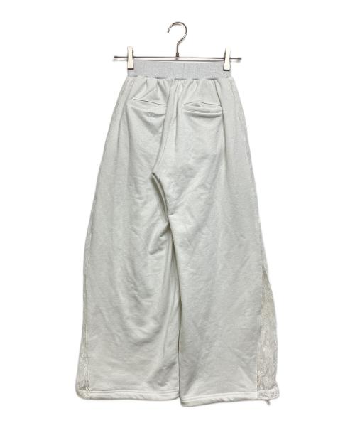 darich（ダーリッチ）darich (ダーリッチ) カラーラメスウェットバレルパンツ ホワイト サイズ:Free－ｓの古着・服飾アイテム