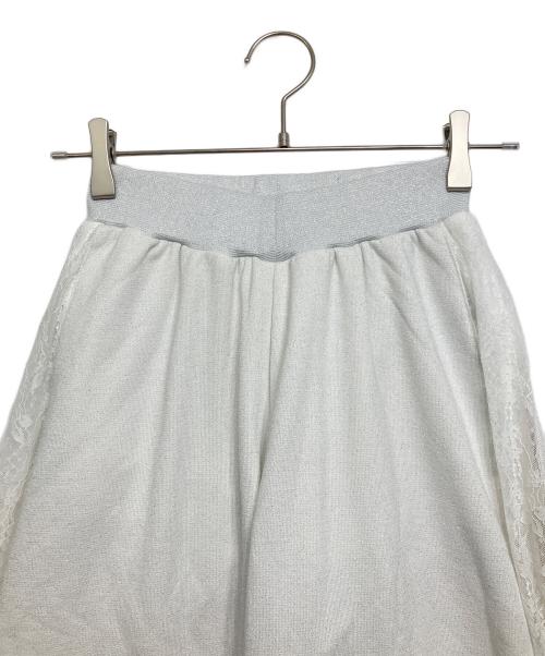 darich（ダーリッチ）darich (ダーリッチ) カラーラメスウェットバレルパンツ ホワイト サイズ:Free－ｓの古着・服飾アイテム