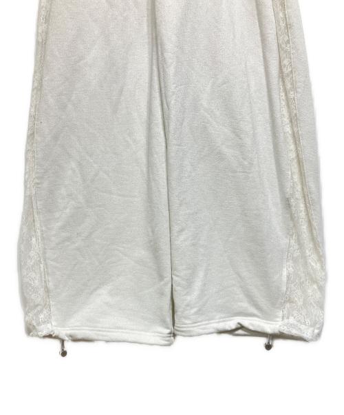 darich（ダーリッチ）darich (ダーリッチ) カラーラメスウェットバレルパンツ ホワイト サイズ:Free－ｓの古着・服飾アイテム