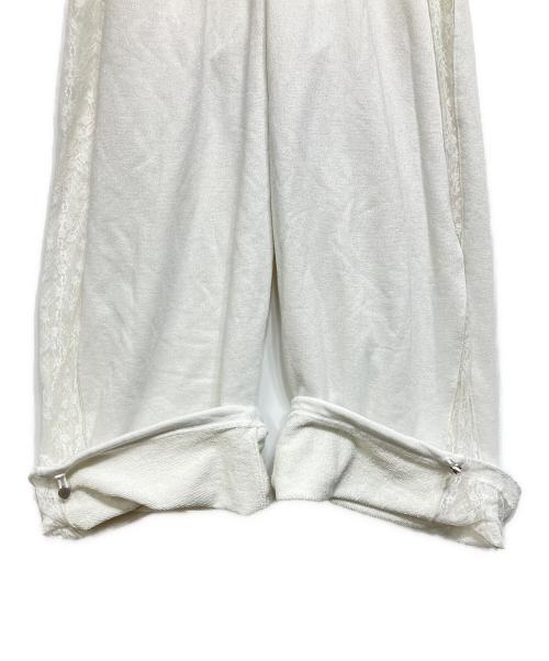 darich（ダーリッチ）darich (ダーリッチ) カラーラメスウェットバレルパンツ ホワイト サイズ:Free－ｓの古着・服飾アイテム