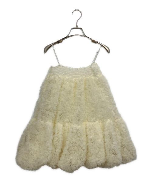 POPPY（ポピー）POPPY (ポピー) Tulle balloon tunic アイボリー サイズ:Fの古着・服飾アイテム