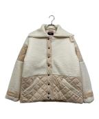 SAPEurサプール）の古着「Quilt Sheep Jacket」｜アイボリー