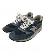 NEW BALANCEニューバランス）の古着「ローカットスニーカー」｜ネイビー