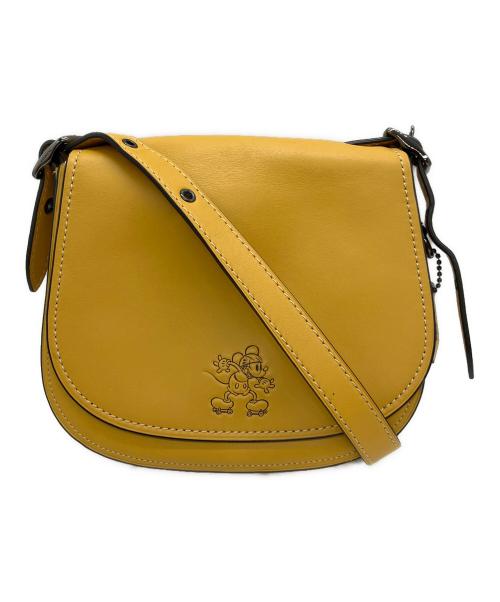 COACH（コーチ）COACH (コーチ) DISNEY (ディズニー) フラップショルダーバッグ イエローの古着・服飾アイテム