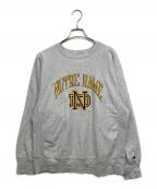 Champion REVERSE WEAVEチャンピオン リバース ウィーブ）の古着「カレッジプリントスウェット」｜グレー
