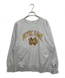 Champion REVERSE WEAVE（チャンピオン リバース ウィーブ）の古着「カレッジプリントスウェット」｜グレー