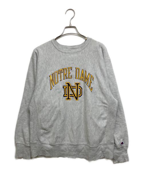 Champion REVERSE WEAVE（チャンピオン リバース ウィーブ）Champion REVERSE WEAVE (チャンピオン リバース ウィーブ) カレッジプリントスウェット グレー サイズ:Lの古着・服飾アイテム