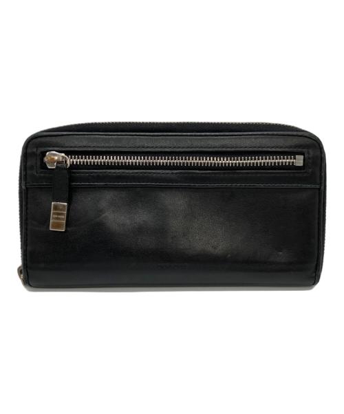 DIOR HOMME（ディオール オム）Dior Homme (ディオール オム) フロントファスナーロングウォレット ブラックの古着・服飾アイテム