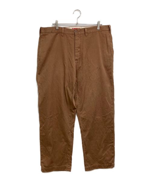 SUPREME（シュプリーム）Supreme (シュプリーム) Pin Up Chino Pant ブラウン サイズ:36の古着・服飾アイテム