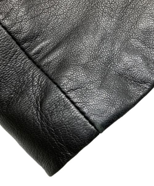 BALMAIN（バルマン）BALMAIN (バルマン) ラムレザージャケット ブラック サイズ:7の古着・服飾アイテム
