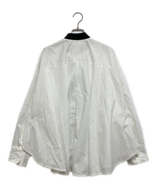 machatt（マチャット）machatt (マチャット) タイドッキングシャツ ホワイト サイズ:Fの古着・服飾アイテム