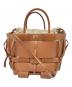ZANCHETTI（ザンケッティー）の古着「WOVEN MIDI SHOPPER / 2WAYショルダーバッグ」｜ブラウン