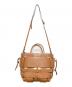 ZANCHETTI (ザンケッティー) WOVEN MIDI SHOPPER / 2WAYショルダーバッグ ブラウン：40000円