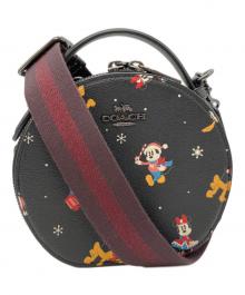 COACH×DISNEY（コーチ×ディズニー）の古着「CANTEEN CROSSBODY WITH HOLIDAY PRINT」｜ブラック
