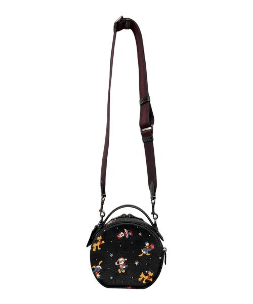 COACH（コーチ）COACH (コーチ) DISNEY (ディズニー) CANTEEN CROSSBODY WITH HOLIDAY PRINT ブラックの古着・服飾アイテム