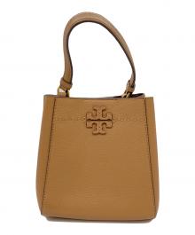 TORY BURCH（トリーバーチ）の古着「McGraw Small Bucket Bag」｜ブラウン