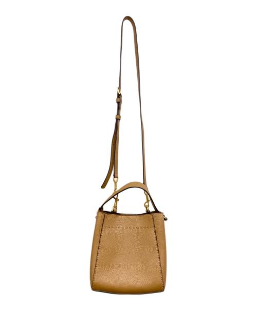 TORY BURCH（トリーバーチ）TORY BURCH (トリーバーチ) McGraw Small Bucket Bag ブラウンの古着・服飾アイテム