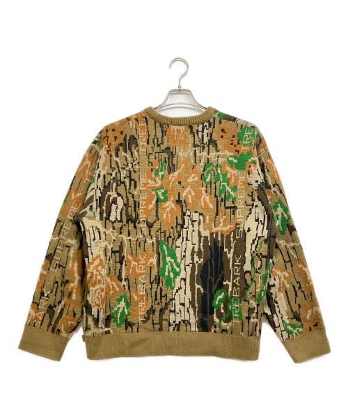 SUPREME（シュプリーム）Supreme (シュプリーム) Trebark Camo Sweater カーキ サイズ:Lの古着・服飾アイテム