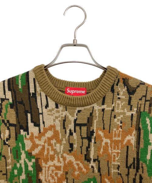 SUPREME（シュプリーム）Supreme (シュプリーム) Trebark Camo Sweater カーキ サイズ:Lの古着・服飾アイテム