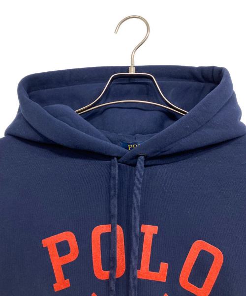 POLO RALPH LAUREN（ポロ・ラルフローレン）POLO RALPH LAUREN (ポロ・ラルフローレン) ロゴフリースフーディ ネイビー サイズ:LGの古着・服飾アイテム