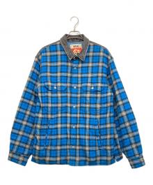 DIESEL（ディーゼル）の古着「フランネルシャツジャケット」｜ブルー