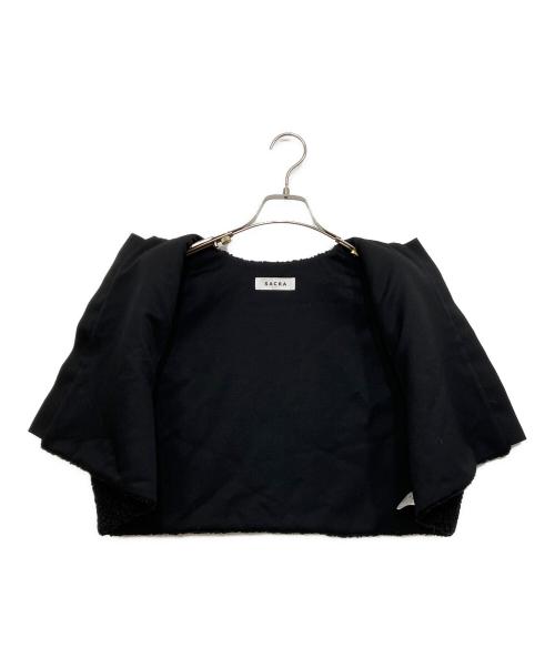 SACRA（サクラ）SACRA (サクラ) プードルファーショートジレ ブラック サイズ:38の古着・服飾アイテム