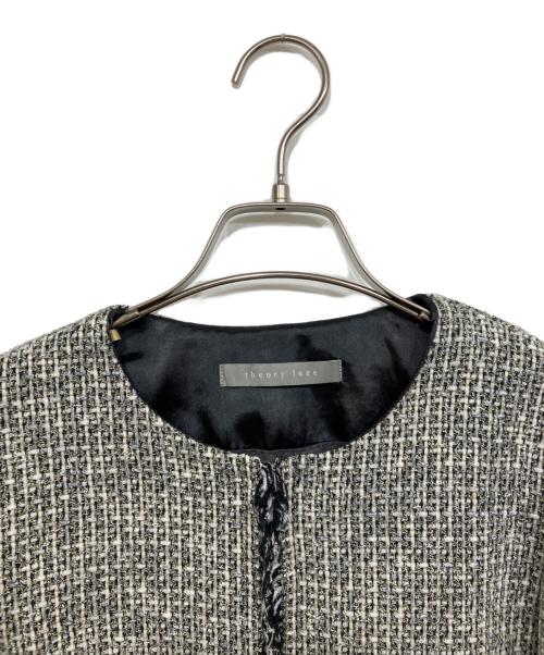 theory luxe（セオリーリュクス）theory luxe (セオリーリュクス) ノーカラーツイードジャケット ブラック サイズ:36の古着・服飾アイテム