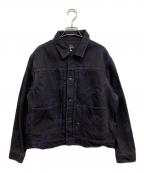 Needlesニードルズ）の古着「M.W. Jean Jacket - 13oz Denim / Rose Jq.」｜ブラック