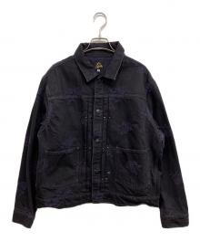 Needles（ニードルズ）の古着「M.W. Jean Jacket - 13oz Denim / Rose Jq.」｜ブラック