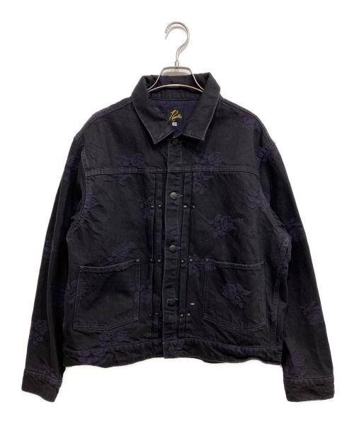 Needles（ニードルズ）Needles (ニードルズ) M.W. Jean Jacket - 13oz Denim / Rose Jq. ブラック サイズ:XSの古着・服飾アイテム