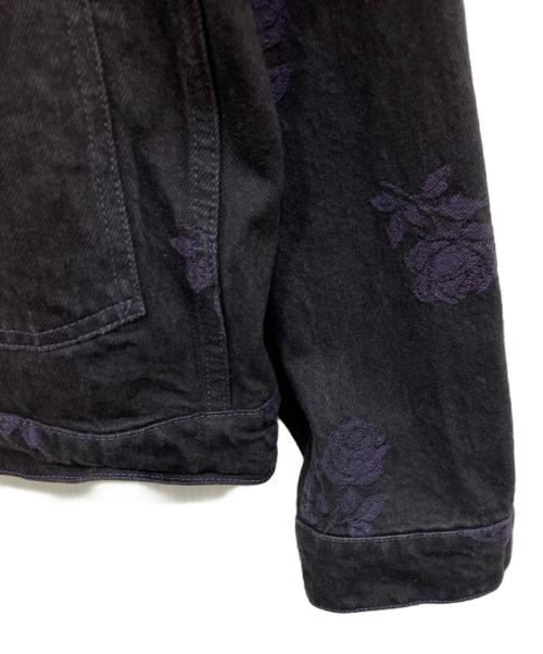 Needles（ニードルズ）Needles (ニードルズ) M.W. Jean Jacket - 13oz Denim / Rose Jq. ブラック サイズ:XSの古着・服飾アイテム