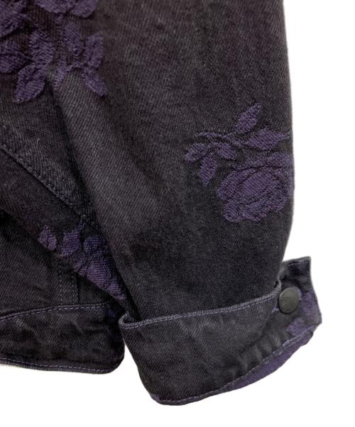 Needles（ニードルズ）Needles (ニードルズ) M.W. Jean Jacket - 13oz Denim / Rose Jq. ブラック サイズ:XSの古着・服飾アイテム