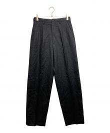 Y's for men（ワイズフォーメン）の古着「ウールタックテーパードパンツ」｜グレー