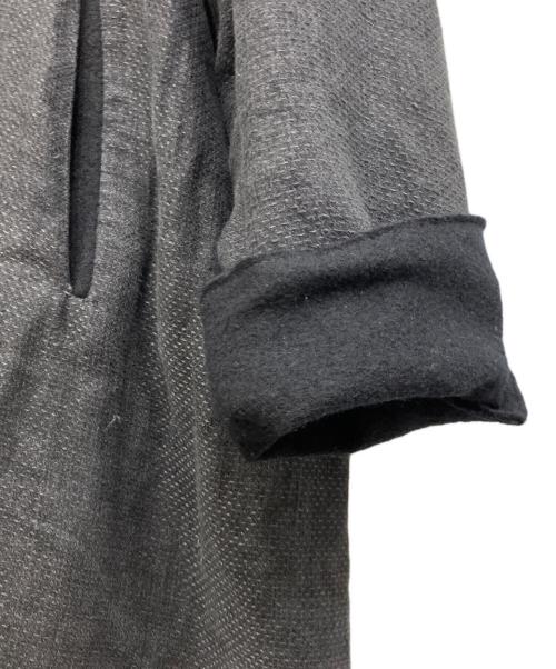Transit UOMO（トランジット ウオモ）TRANSIT UOMO (トランジット ウオモ) リネンウールコート グレー サイズ:Mの古着・服飾アイテム