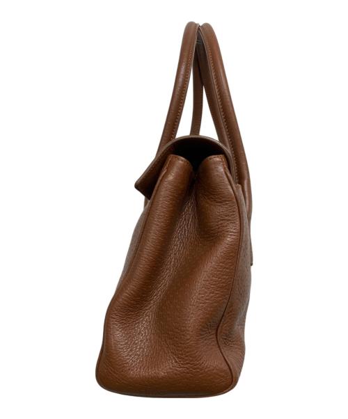 Salvatore Ferragamo（サルヴァトーレ フェラガモ）Salvatore Ferragamo (サルヴァトーレ フェラガモ) ガンチーニバックルハンドバッグ ブラウンの古着・服飾アイテム