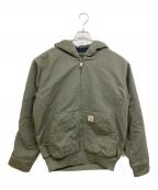 CarHarttカーハート）の古着「Loose Fit Washed Duck Insulated Active Jacket」｜カーキ