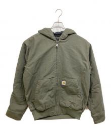 CarHartt（カーハート）の古着「Loose Fit Washed Duck Insulated Active Jacket」｜カーキ