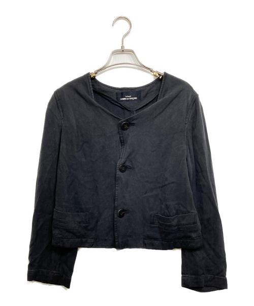 tricot COMME des GARCONS（トリココムデギャルソン）tricot COMME des GARCONS (トリココムデギャルソン) ノーカラージャケット ブラック サイズ:表記なしの古着・服飾アイテム