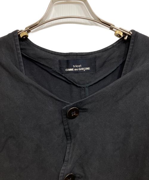 tricot COMME des GARCONS（トリココムデギャルソン）tricot COMME des GARCONS (トリココムデギャルソン) ノーカラージャケット ブラック サイズ:表記なしの古着・服飾アイテム