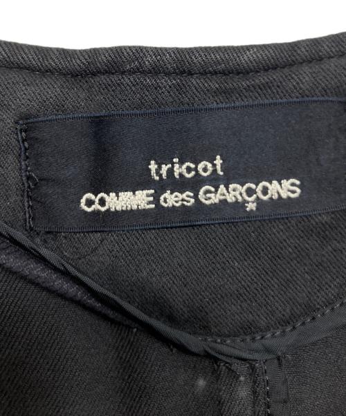 tricot COMME des GARCONS（トリココムデギャルソン）tricot COMME des GARCONS (トリココムデギャルソン) ノーカラージャケット ブラック サイズ:表記なしの古着・服飾アイテム