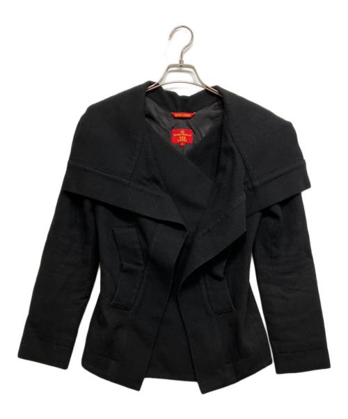 Vivienne Westwood RED LABEL（ヴィヴィアンウエストウッドレッドレーベル）Vivienne Westwood RED LABEL (ヴィヴィアンウエストウッドレッドレーベル) 変形 ジップジャケット ブラック サイズ:2の古着・服飾アイテム