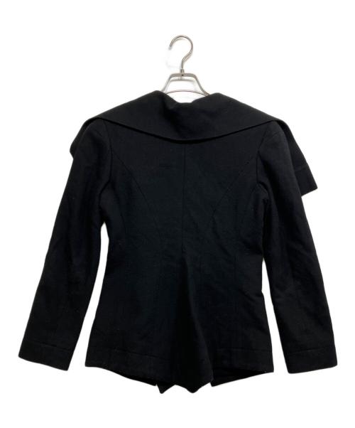 Vivienne Westwood RED LABEL（ヴィヴィアンウエストウッドレッドレーベル）Vivienne Westwood RED LABEL (ヴィヴィアンウエストウッドレッドレーベル) 変形 ジップジャケット ブラック サイズ:2の古着・服飾アイテム