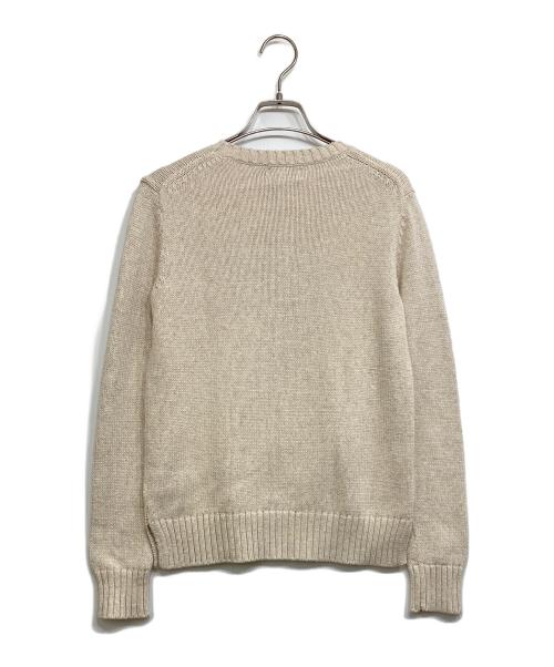POLO RALPH LAUREN（ポロ・ラルフローレン）POLO RALPH LAUREN (ポロ・ラルフローレン) ポロベアコットンクルーネックニット アイボリー サイズ:XXSの古着・服飾アイテム