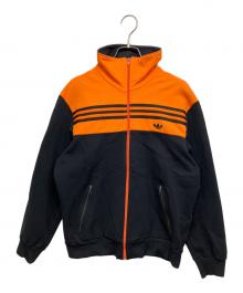 adidas（アディダス）の古着「トラックジャケット」｜ブラック×オレンジ